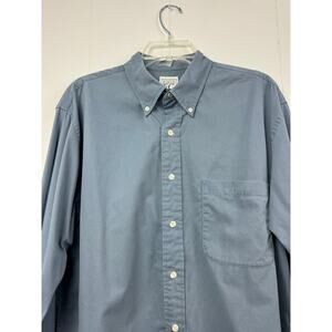 Men's Field Gear Long sleeve Blue Shirt, Sized M